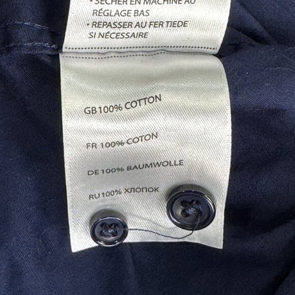 Twenty Eight Degrees Mens Size 3XLT Blue Paisley Button Up Shirt Cotton - Picture 6 of 11